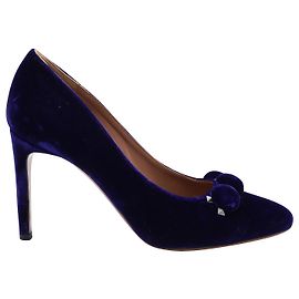 Alaïa Alaia Bombe 110 Décolleté in camoscio blu Blu