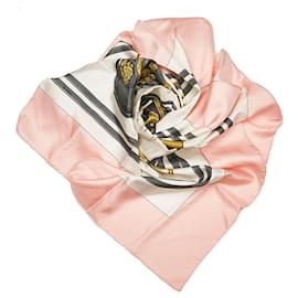 Hermès-hermès Brides De Gala Silk Scarf pink-Pink