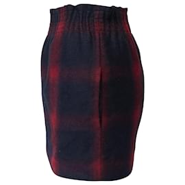 Maje-Maje Plaid Mini Skirt in Multicolor Wool -Other
