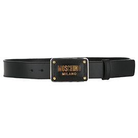 Moschino Cinturón con placa con logo Rosa