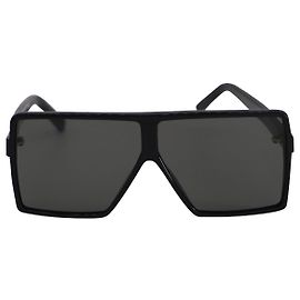 SAINT LAURENT 183 Betty Square Sunglasses in Black Acetate Black