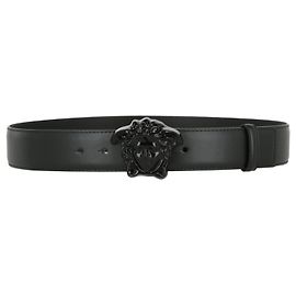 Versace La Medusa Ledergürtel Schwarz