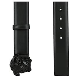 Versace-Cinto de Couro Versace La Medusa-Preto