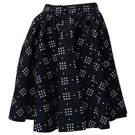 Falda evasé skater de MSGM en algodón negro Negro