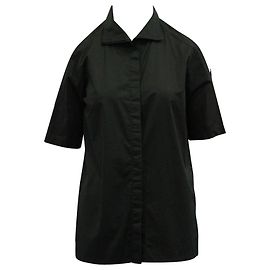 Dkny Camicia nera a maniche corte con spalle scoperte Nero