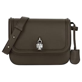 Alexander Mcqueen-Alexander McQueen Skull Padlock Shoulder Bag-Green