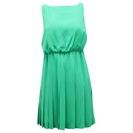 Autre Marque-Lauren Ralph Lauren Pleated Dress in Green Polyester-Green