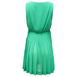 Autre Marque-Lauren Ralph Lauren Faltenkleid aus grünem Polyester-Grün
