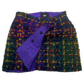Dolce & Gabbana Wool Mini Skirt Multiple colors