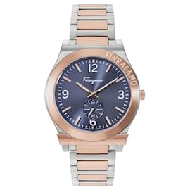 Salvatore Ferragamo-Ferragamo Gancini Bracelet Watch-Metallic