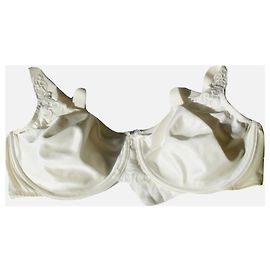 Autre Marque Chantelle Push-Up Bra Beige Lace Size 90 E Beige