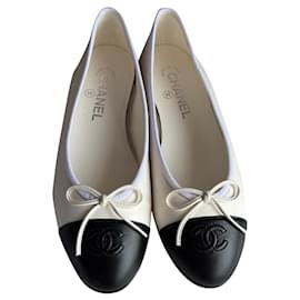 Chanel-Ballerina Flats-White