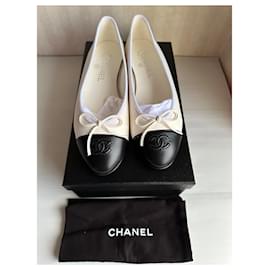 Chanel-Ballerines-Blanc