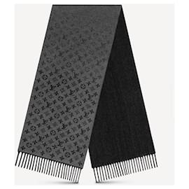 Louis Vuitton-LV-Monogramm-Schal mit Farbverlauf-Grau