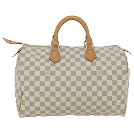 Louis Vuitton-Louis Vuitton Damier Azur Speedy 35 Handtasche N.41535 LV Auth 31686BEIM-Andere