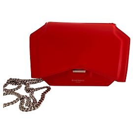 Bolsa Givenchy Bow Cut em couro coral Coral