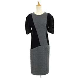 Fendi-Robe Fendi-Noir,Gris