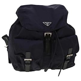 Prada-PRADA Backpack Nylon Leather Purple Auth yk5044-Purple