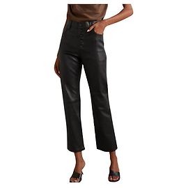 Joseph Den stretch leather pants Black