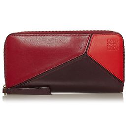 Loewe Cartera Rompecabezas Roja Roja