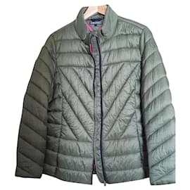 Tommy Hilfiger-Lightly padded jacket-Khaki,Fuschia