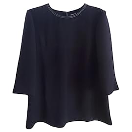 Chanel-Beau top Chanel T.38-Bleu Marine