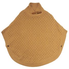 Massimo Dutti Poncho-Cape aus Kaschmir-Wollmischung in Beige Größe s Beige