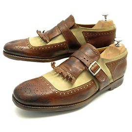 CHAUSSURES CHURCH'S SHANGHAI EOG001 43 MOCASSINS BOUT FLEURI CUIR MARRON Marron