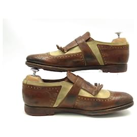 Church's-CHURCH'S SHANGHAI EOG SHOES001 43 BROWN LEATHER LOAFERS-Brown