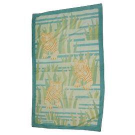 Hermès TELO MARE HERMES upperRS IN THE HERBS TELO DA BAGNO IN COTONE Turchese
