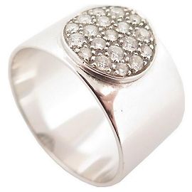 ANEL DINH VAN ANTHEA EM OURO BRANCO 18K e diamantes 0,27 ANEL DE OURO CINZENTO CT Prata