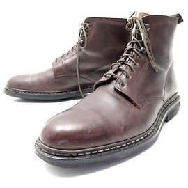 HESCHUNG BEECH ANKLE SHOES 9 43 BROWN LEATHER BOOTS Brown