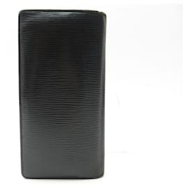 Louis Vuitton-LOUIS VUITTON BRAZZA WALLET IN BLACK EPI LEATHER M66542 + WALLET BOX-Black