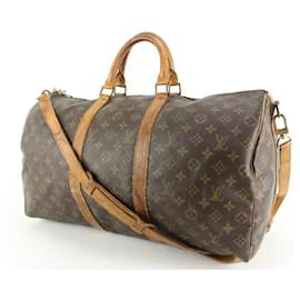 Louis Vuitton-Monogram Keepall Bandouliere 50Boston Duffle Bag with Strap 65LK429S-Other