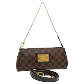 Louis Vuitton-LOUIS VUITTON Damier Ebene Eva Shoulder Bag N55213 LV Auth 31899-Other