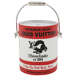 Louis Vuitton-LOUIS VUITTON LVbemalte Dose Umhängetasche Rot M81595 LV Auth 31817BEIM-Rot
