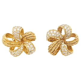 Autre Marque-M earrings.Gérard in yellow gold and diamonds.-Other