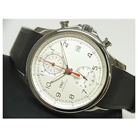 IWC-IWC Portugieser Yacht Club Chronograph silver IW390211 makerOH done Mens-Silvery