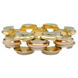 inconnue Pulseira tanque, três tons de ouro. Outro