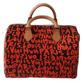 Louis Vuitton Speedy 30 Graffiti Rose