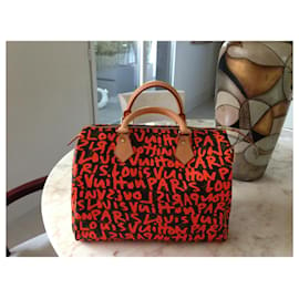 Louis Vuitton-Speedy 30 Graffiti-Pink