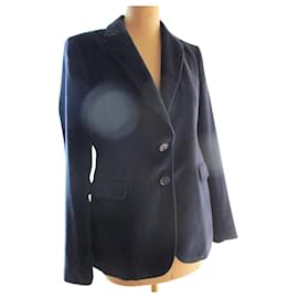 Autre Marque-Night velvet blazer jacket, taille 42.-Navy blue