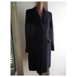 Gerard Darel-cappotto in lana vergine, taille 38.-Viola scuro