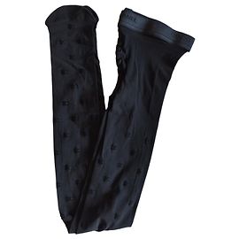 Chanel Black Tights with CC logos Fall-Winter 2020-2021 Black