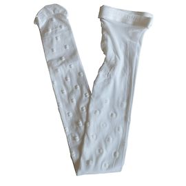 Chanel White Tights with CC Logos Fall-Winter 2020-2021 White