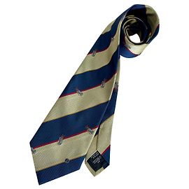 Alfred Dunhill Corbata de seda tejida Dunhill con diseño de rayas club golf Roja Caqui Azul marino