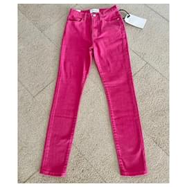 Current Elliott-T-Jeans von Current/Elliott in Pink. 23  (32-34 Französisch) Skinny mit ultrahoher TailleNEU-Pink