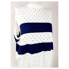 Rodier-Knitwear-White,Navy blue