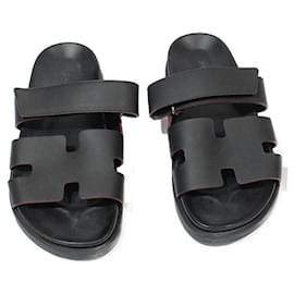 Hermès-Men Sandals-Black