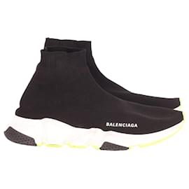 Balenciaga-Balenciaga Speed Sneakers in Black Knit Polyester-Black